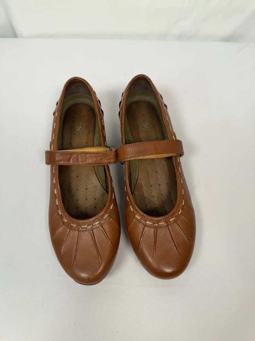 Ariat Women's Brown Leather Mary Jane Comfort Flats